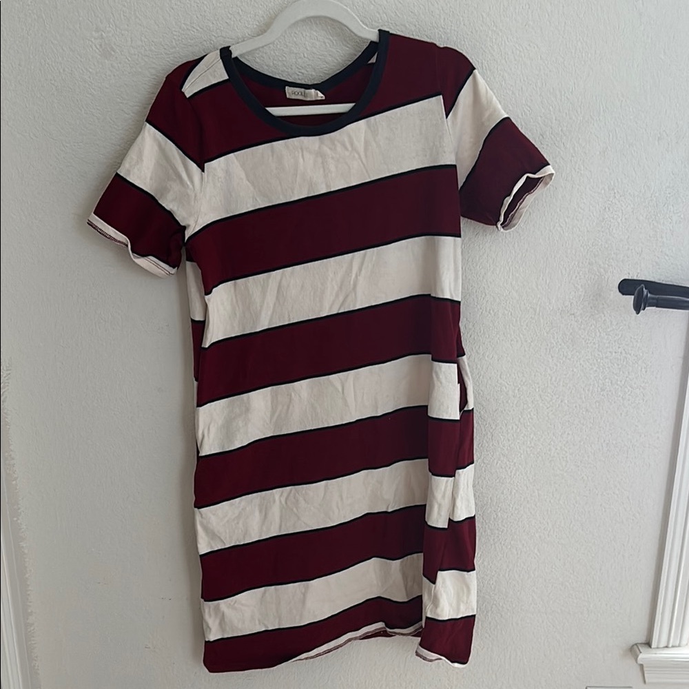 Striped Red and White Women's Dress